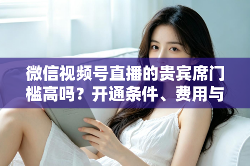 微信视频号直播的贵宾席门槛高吗？开通条件、费用与运营攻略一文读懂