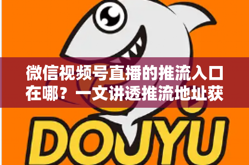 微信视频号直播的推流入口在哪？一文讲透推流地址获取方法与开播全流程