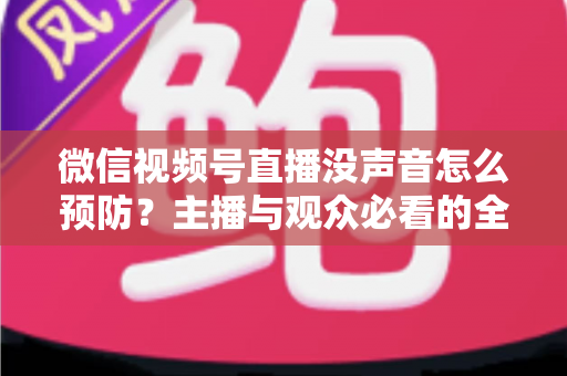 微信视频号直播没声音怎么预防?主播与观众必看的全面排查与预防指南 微信视频号直播没声音怎么预防?主播与观众必看的全面排查与预防指南