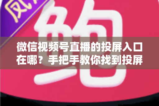 微信视频号直播的投屏入口在哪?手把手教你找到投屏入口并畅享大屏直播 微信视频号直播的投屏入口在哪?手把手教你找到投屏入口并畅享大屏直播