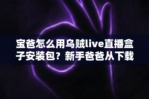 宝爸怎么用乌贼live直播盒子安装包?新手爸爸从下载到开播的全流程实用指南 宝爸怎么用乌贼live直播盒子安装包?新手爸爸从下载到开播的全流程实用指南