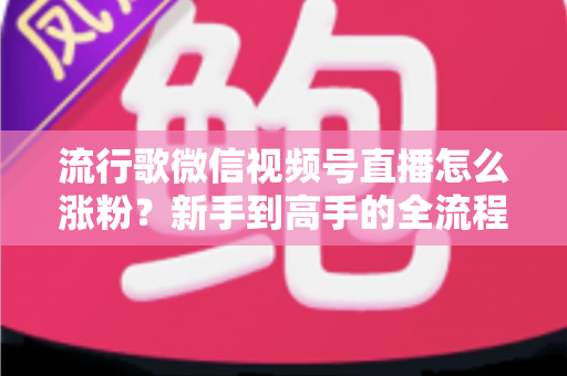 流行歌微信视频号直播怎么涨粉?新手到高手的全流程涨粉实战指南 流行歌微信视频号直播怎么涨粉?新手到高手的全流程涨粉实战指南
