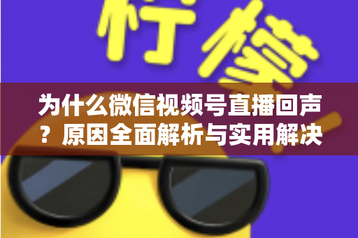 为什么微信视频号直播回声?原因全面解析与实用解决方案指南 为什么微信视频号直播回声?原因全面解析与实用解决方案指南