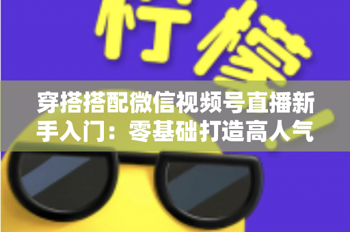 穿搭搭配微信视频号直播新手入门:零基础打造高人气穿搭直播间的完整实战指南 穿搭搭配微信视频号直播新手入门:零基础打造高人气穿搭直播间的完整实战指南