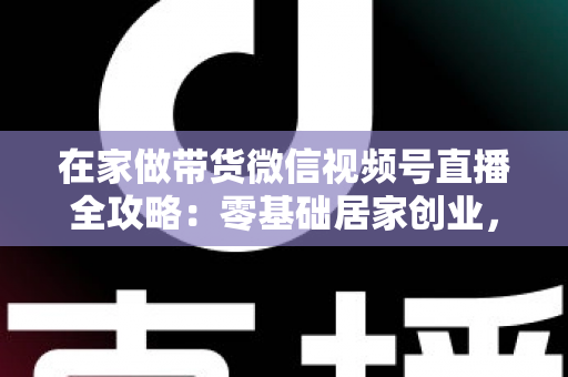 在家做带货微信视频号直播全攻略:零基础居家创业,一部手机开启副业变现之路 在家做带货微信视频号直播全攻略:零基础居家创业,一部手机开启副业变现之路