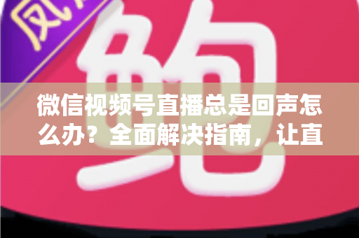 微信视频号直播总是回声怎么办？全面解决指南，让直播声音清晰无杂音