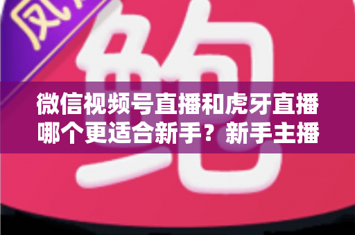 微信视频号直播和虎牙直播哪个更适合新手？新手主播选平台避坑指南与深度对比分析