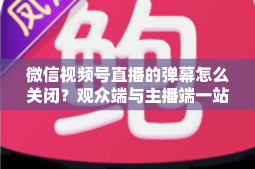 微信视频号直播的弹幕怎么关闭？观众端与主播端一站式操作指南，还你清净观看体验