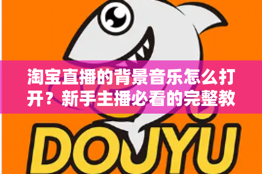 淘宝直播的背景音乐怎么打开？新手主播必看的完整教程与实用技巧