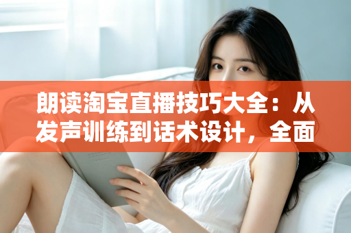 朗读淘宝直播技巧大全：从发声训练到话术设计，全面打造高转化带货主播