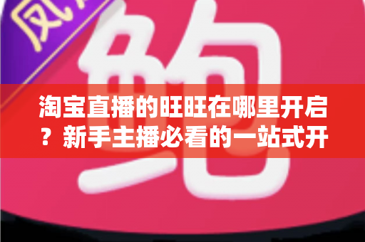 淘宝直播的旺旺在哪里开启?新手主播必看的一站式开启教程与实用技巧 淘宝直播的旺旺在哪里开启?新手主播必看的一站式开启教程与实用技巧