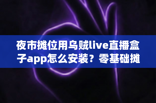 夜市摊位用乌贼live直播盒子app怎么安装？零基础摊主也能轻松上手的完整安装攻略