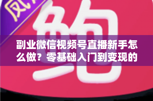 副业微信视频号直播新手怎么做？零基础入门到变现的实战全攻略