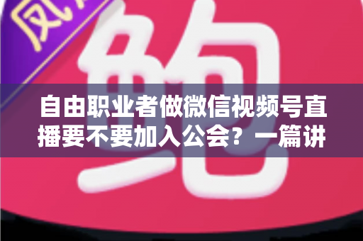 自由职业者做微信视频号直播要不要加入公会?一篇讲透利弊、风险与决策思路的实操指南 自由职业者做微信视频号直播要不要加入公会?一篇讲透利弊、风险与决策思路的实操指南