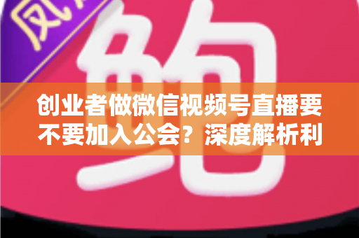 创业者做微信视频号直播要不要加入公会？深度解析利弊与最优选择策略