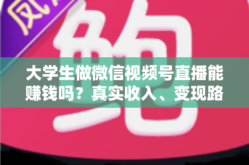 大学生做微信视频号直播能赚钱吗?真实收入、变现路径与新手避坑指南全解析 大学生做微信视频号直播能赚钱吗?真实收入、变现路径与新手避坑指南全解析