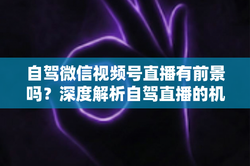 自驾微信视频号直播有前景吗?深度解析自驾直播的机遇、挑战与变现路径 自驾微信视频号直播有前景吗?深度解析自驾直播的机遇、挑战与变现路径
