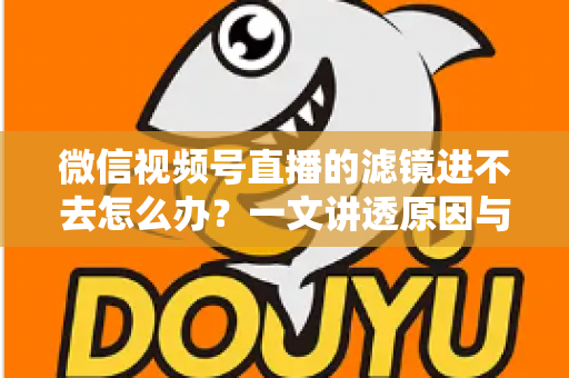 微信视频号直播的滤镜进不去怎么办?一文讲透原因与解决方法 微信视频号直播的滤镜进不去怎么办?一文讲透原因与解决方法