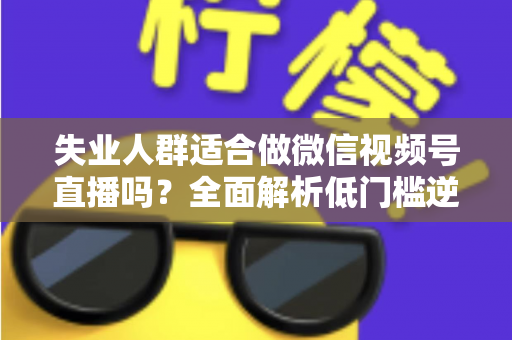 失业人群适合做微信视频号直播吗？全面解析低门槛逆袭之路的真实答案