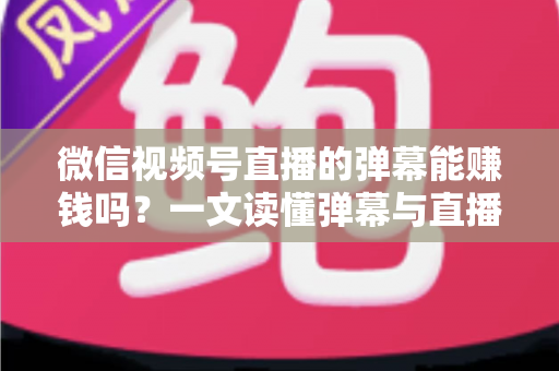 微信视频号直播的弹幕能赚钱吗?一文读懂弹幕与直播变现的真实关系 微信视频号直播的弹幕能赚钱吗?一文读懂弹幕与直播变现的真实关系