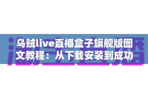 乌贼live直播盒子旗舰版图文教程：从下载安装到成功开播的全流程实战指南