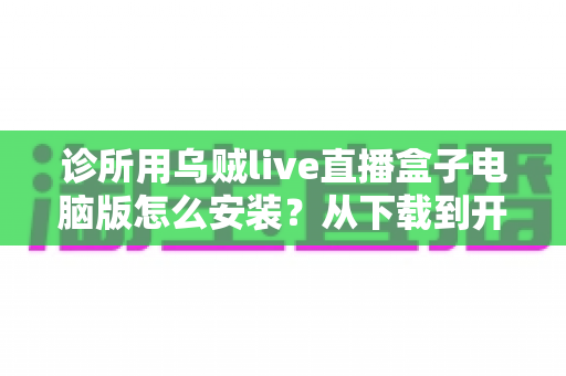 诊所用乌贼live直播盒子电脑版怎么安装？从下载到开播的完整安装指南与实用技巧全解析