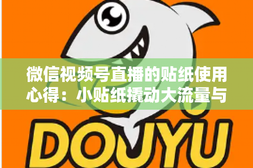微信视频号直播的贴纸使用心得:小贴纸撬动大流量与高转化的实战指南 微信视频号直播的贴纸使用心得:小贴纸撬动大流量与高转化的实战指南