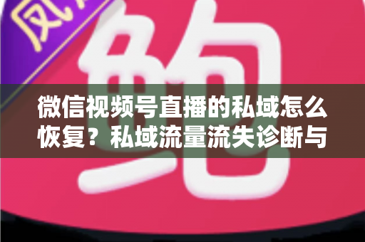 微信视频号直播的私域怎么恢复？私域流量流失诊断与高效重建实战指南