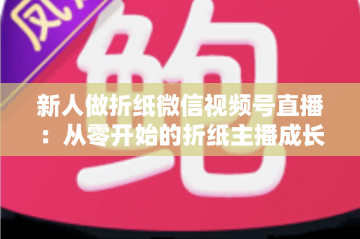 新人做折纸微信视频号直播：从零开始的折纸主播成长全攻略