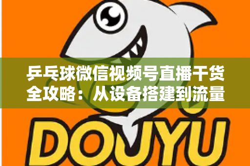 乒乓球微信视频号直播干货全攻略：从设备搭建到流量变现的实战指南