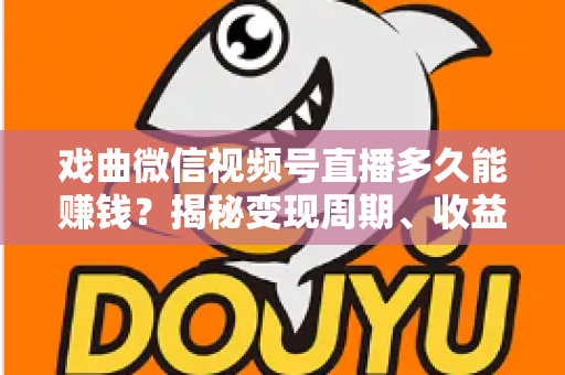 戏曲微信视频号直播多久能赚钱？揭秘变现周期、收益来源与提速方法全攻略