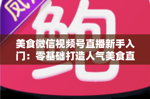 美食微信视频号直播新手入门：零基础打造人气美食直播间的实战指南