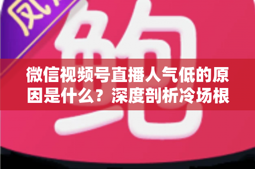 微信视频号直播人气低的原因是什么?深度剖析冷场根源与人气提升全攻略 微信视频号直播人气低的原因是什么?深度剖析冷场根源与人气提升全攻略