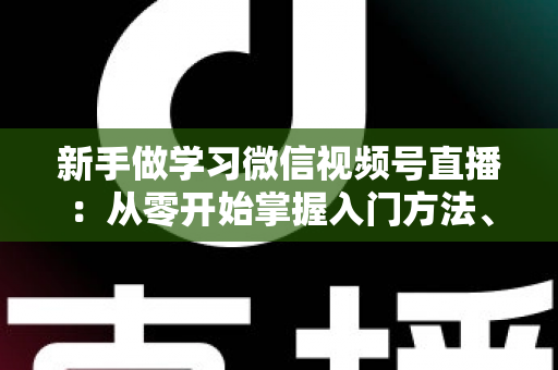 新手做学习微信视频号直播:从零开始掌握入门方法、实战技巧与运营策略的完整指南 新手做学习微信视频号直播:从零开始掌握入门方法、实战技巧与运营策略的完整指南