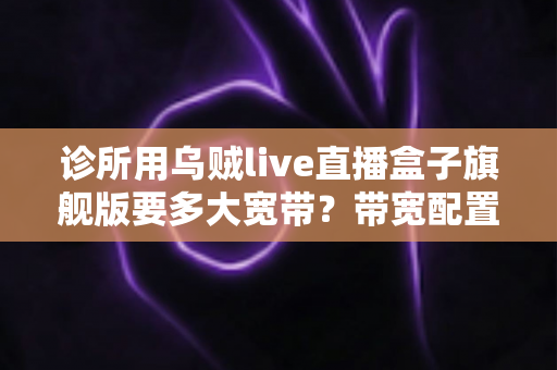 诊所用乌贼live直播盒子旗舰版要多大宽带？带宽配置全攻略与避坑指南