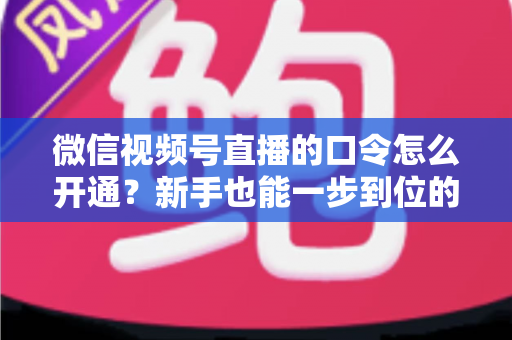 微信视频号直播的口令怎么开通?新手也能一步到位的口令设置全流程教程与直播涨粉实战指南 微信视频号直播的口令怎么开通?新手也能一步到位的口令设置全流程教程与直播涨粉实战指南