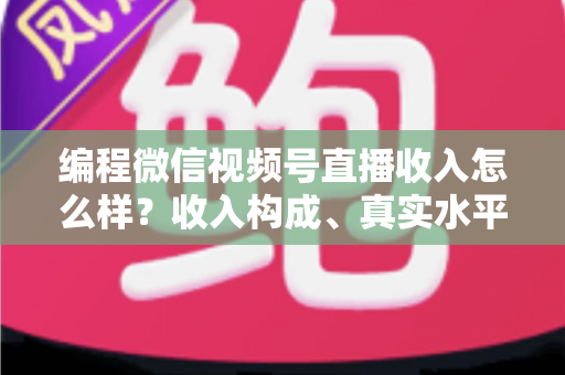 编程微信视频号直播收入怎么样?收入构成、真实水平与变现攻略全解析 编程微信视频号直播收入怎么样?收入构成、真实水平与变现攻略全解析