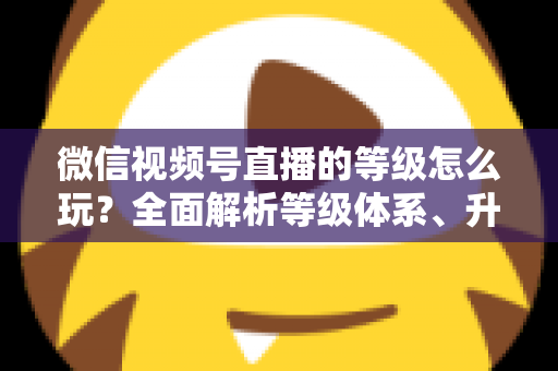 微信视频号直播的等级怎么玩?全面解析等级体系、升级方法与实用技巧 微信视频号直播的等级怎么玩?全面解析等级体系、升级方法与实用技巧