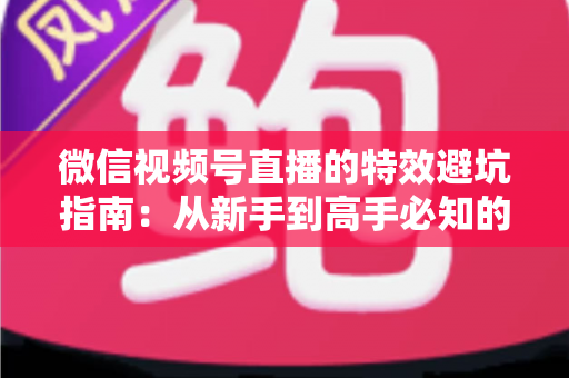 微信视频号直播的特效避坑指南:从新手到高手必知的特效使用技巧与误区全解析 微信视频号直播的特效避坑指南:从新手到高手必知的特效使用技巧与误区全解析