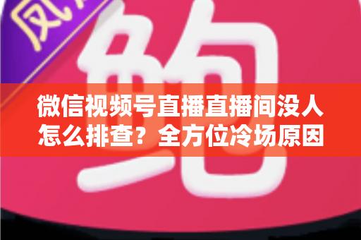 微信视频号直播直播间没人怎么排查？全方位冷场原因分析与实战解决方案指南