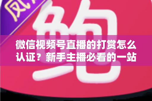 微信视频号直播的打赏怎么认证？新手主播必看的一站式认证攻略与变现指南