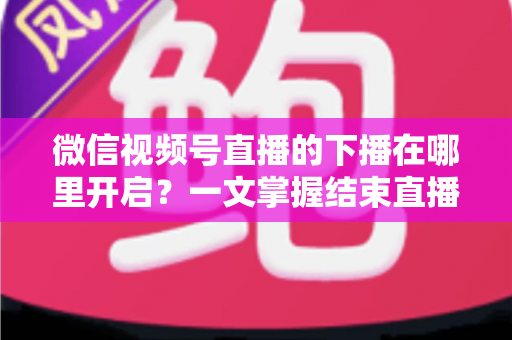 微信视频号直播的下播在哪里开启?一文掌握结束直播按钮位置与下播全流程(新手主播必看指南) 微信视频号直播的下播在哪里开启?一文掌握结束直播按钮位置与下播全流程(新手主播必看指南)