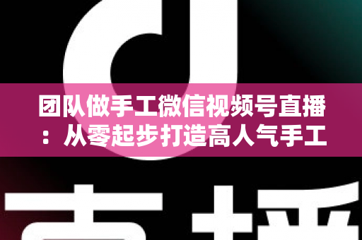 团队做手工微信视频号直播：从零起步打造高人气手工直播间的完整实战指南