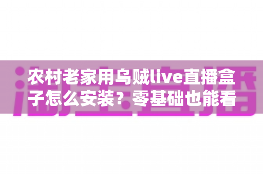 农村老家用乌贼live直播盒子怎么安装？零基础也能看懂的全流程安装与调试指南