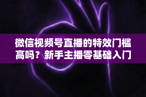 微信视频号直播的特效门槛高吗?新手主播零基础入门与特效使用全攻略解析 微信视频号直播的特效门槛高吗?新手主播零基础入门与特效使用全攻略解析