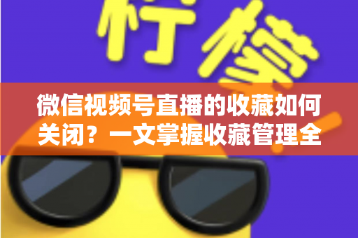 微信视频号直播的收藏如何关闭？一文掌握收藏管理全攻略，轻松守护你的观影隐私与体验