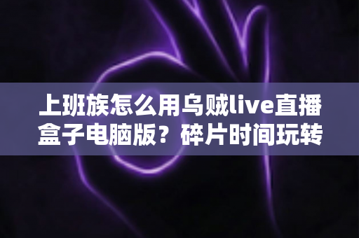 上班族怎么用乌贼live直播盒子电脑版？碎片时间玩转直播的全流程实操指南