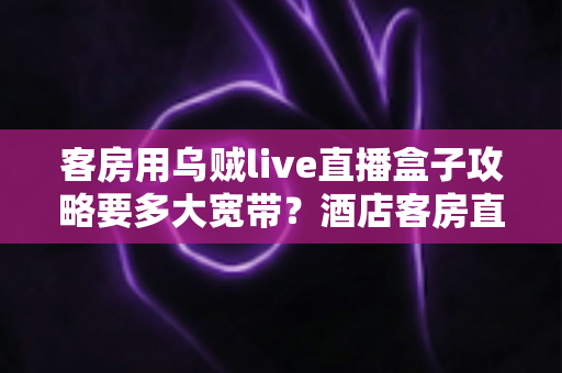客房用乌贼live直播盒子攻略要多大宽带？酒店客房直播盒子安装设置与带宽选择完全指南