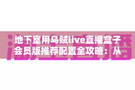 地下室用乌贼live直播盒子会员版推荐配置全攻略：从网络到硬件，打造稳定流畅的地下直播空间