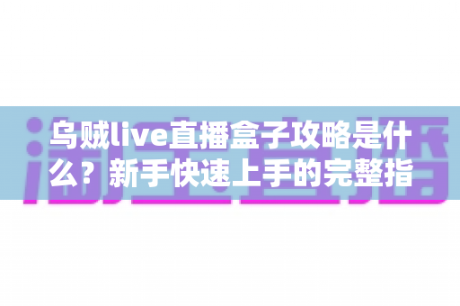 乌贼live直播盒子攻略是什么？新手快速上手的完整指南与实用技巧大全